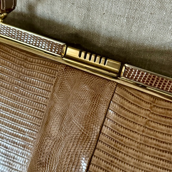 vintage 50s 60s lizard skin handbag Bags by Marquise - Picture 5 of 12